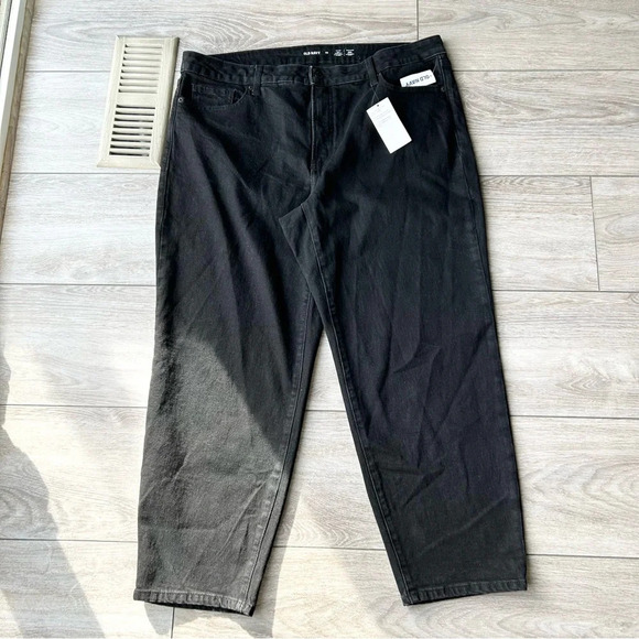 NWT Old Navy High-Waisted OG Straight Jeans in Black Wash - Picture 4 of 16